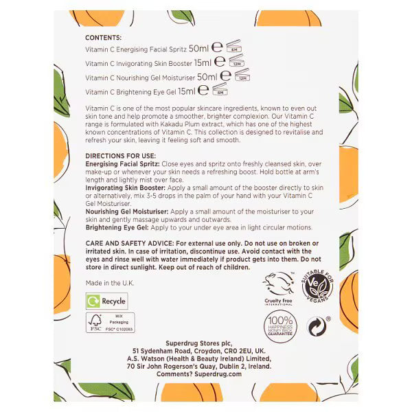 DNR Vitamin C skincare collection face cream - British product