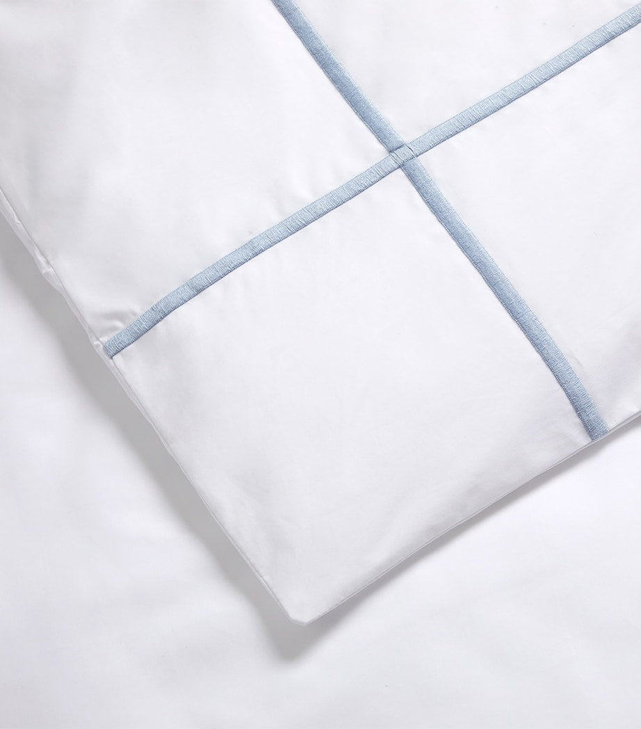 Yves Delorme Athena Celeste Super King duvet cover 260cm x 220cm (British brand)