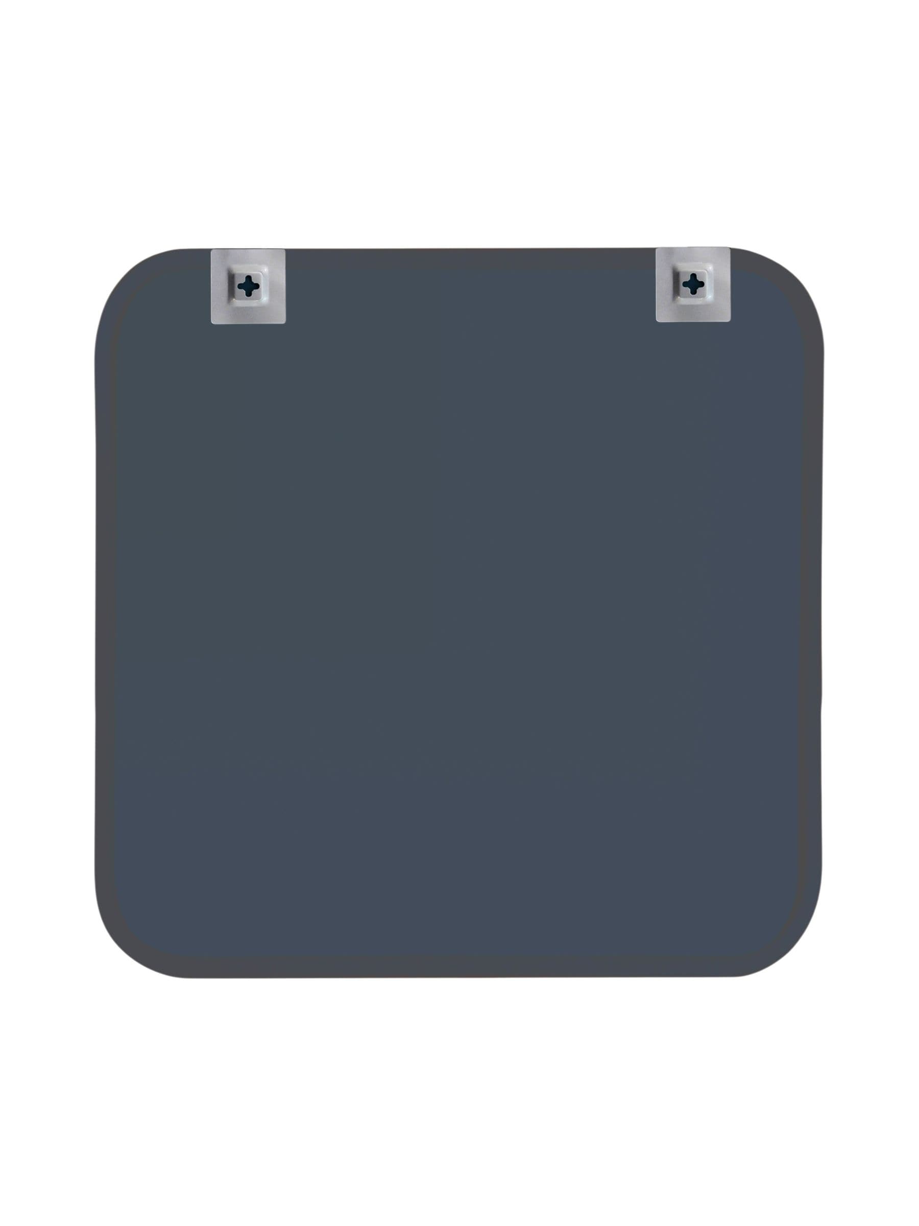 Showerdrape black Shoreditch square metal framed bathroom mirror 40x40cm (British brand)