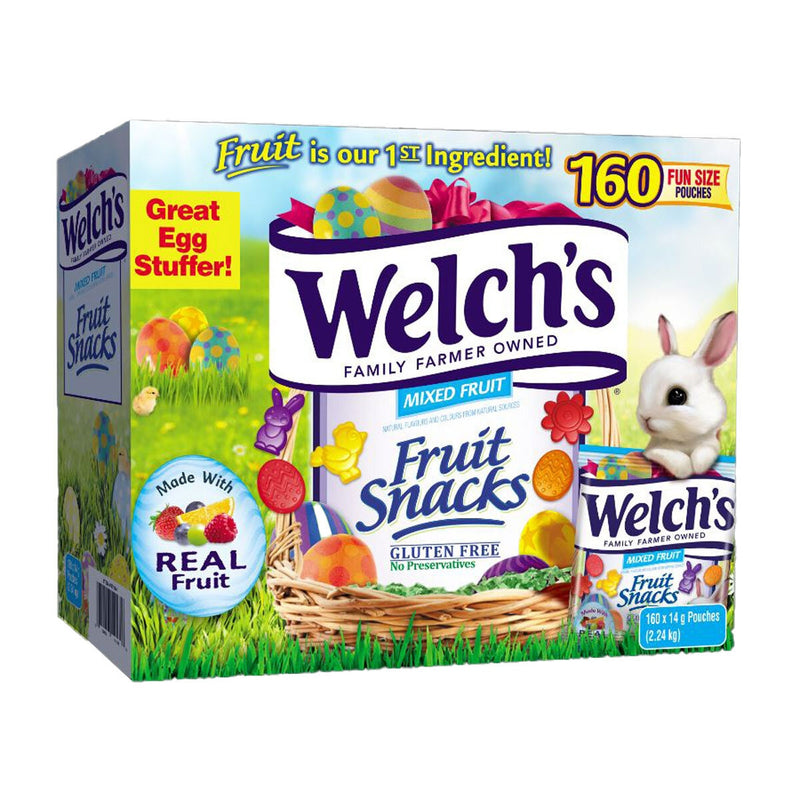 Welch's mixed fruit snacks 160 pouches (British brand)