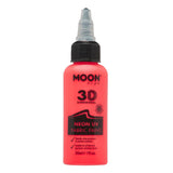 Moon Glow neon UV paint intense red 30ml, imported from the UK