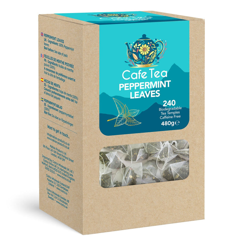 Cafe Tea peppermint leaves tea bags 240 pack - British product