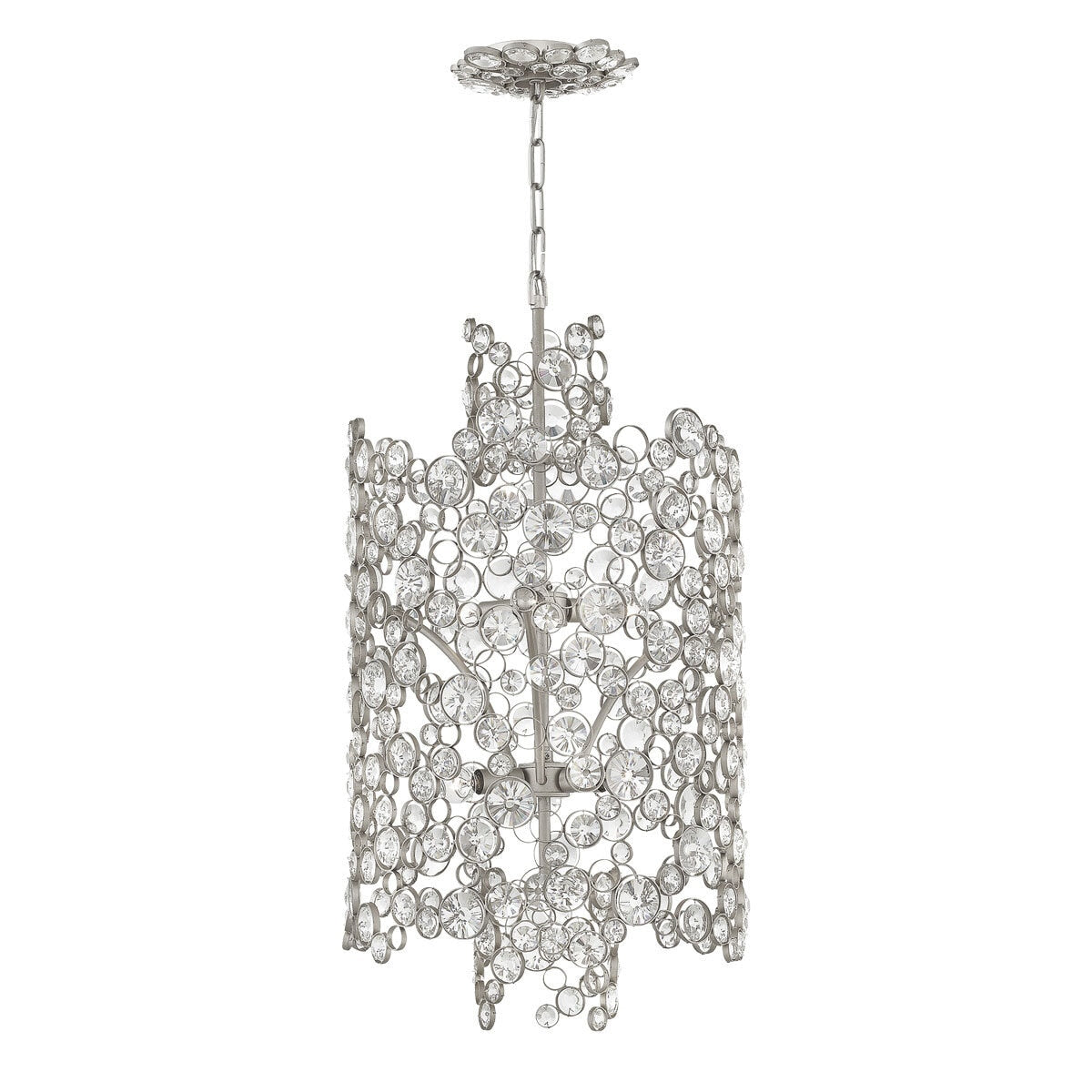 Elstead Anya Silver Leaf pendant light - British product