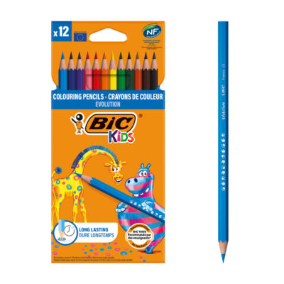 BIC Kids colouring pencils pack of 12 - British product