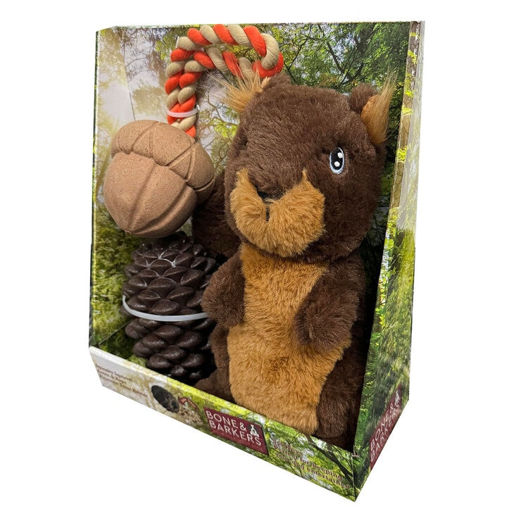 Bone & Barkers Dog Toy Set Woodland 3 Pack - British product