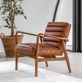Gallery Brown Leather Armchair, UK version