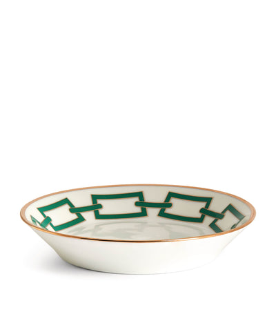 GINORI 1735 Porcelain Catene Smeraldo Tea Saucer (13.5cm)