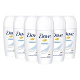 Dove Original roll-on deodorant 6x50ml - British product