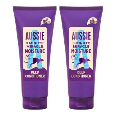 Aussie Miracle Moist 3 Minute Hair Treatment 2 x 350ml