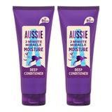 Aussie Miracle Moist 3 Minute hair treatment 2 x 350ml - British product