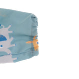Ziggle Baby Coverall Feeding Bib Blue Giraffe Elephant (British brand)