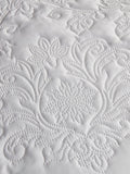 Serene White Avery Stripe Duvet Cover Set Single (British brand)