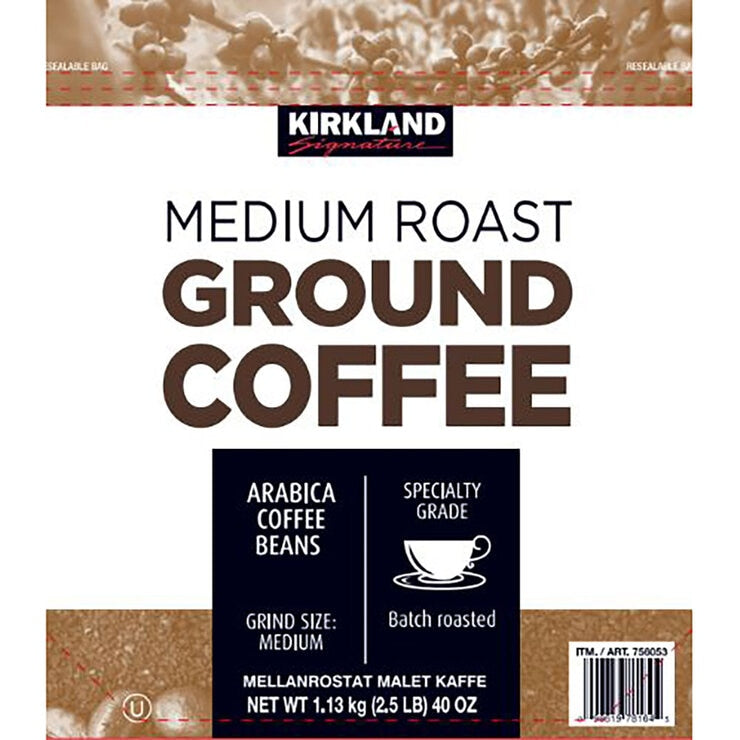 Kirkland Signature Ground Coffee Medium Roast 113kg