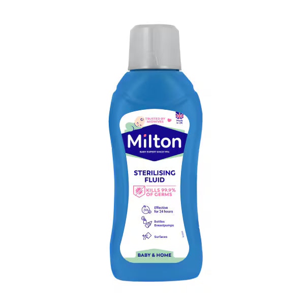 Milton Sterilising Fluid 500ml solution, imported from the UK