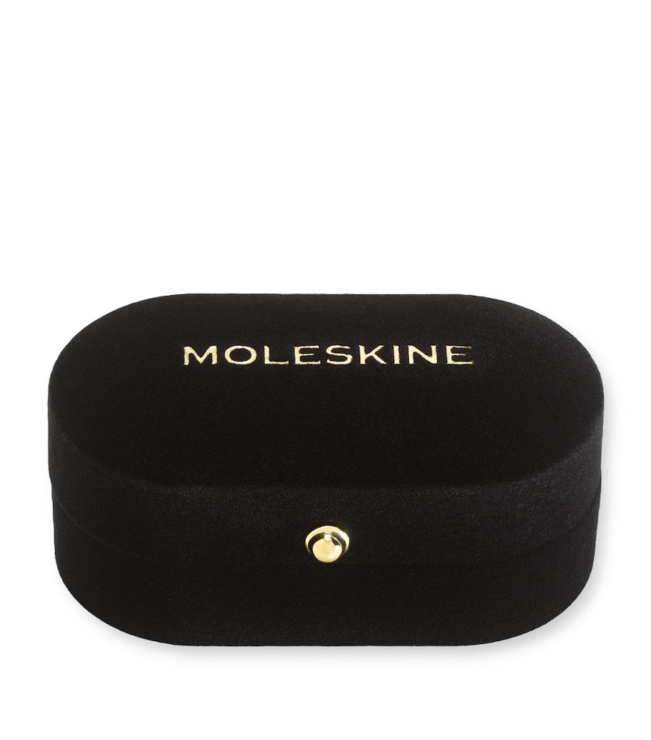 Moleskine gold-plated heart notebook charm, imported from the UK