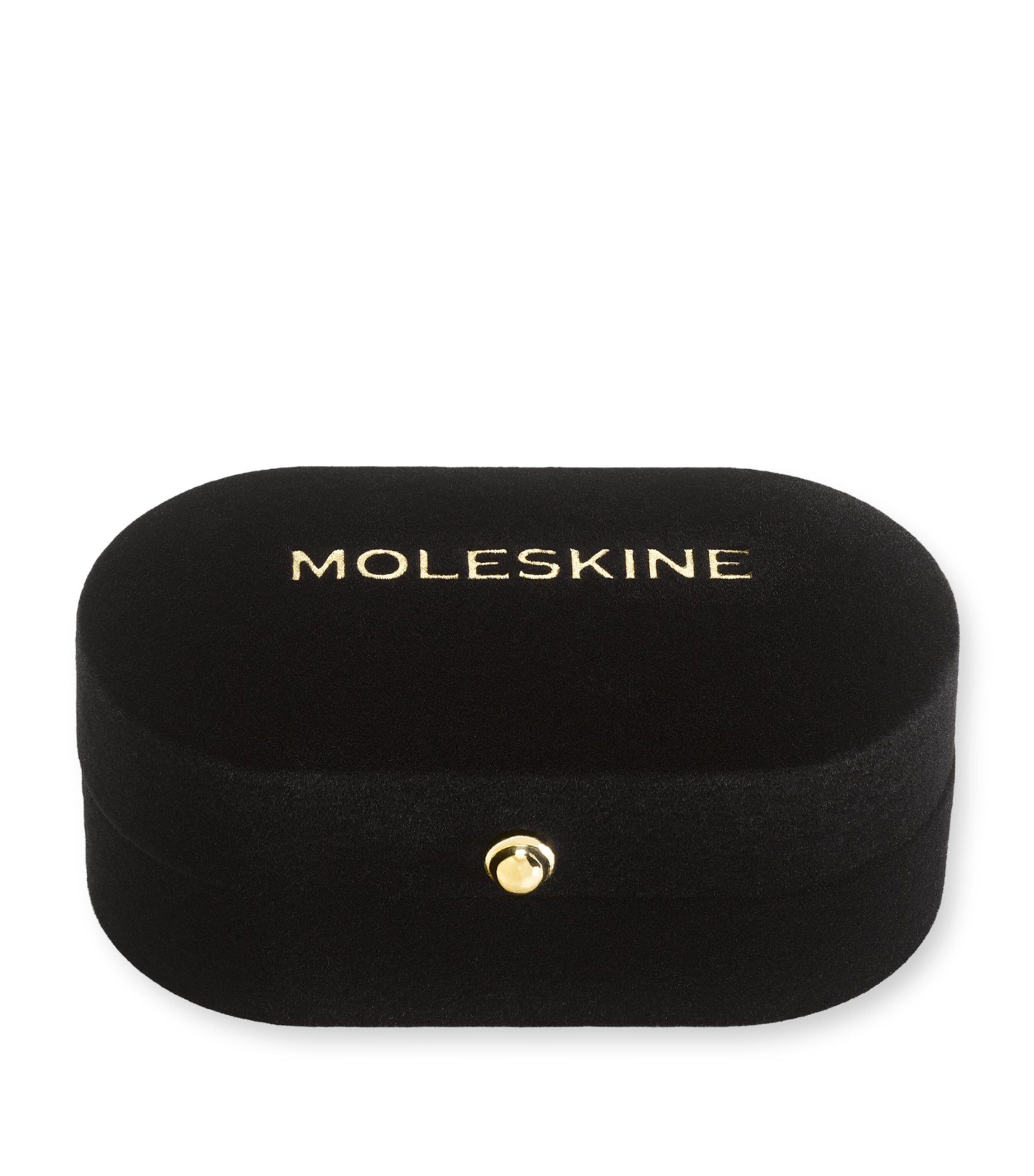 Moleskine gold-plated heart notebook charm, imported from the UK