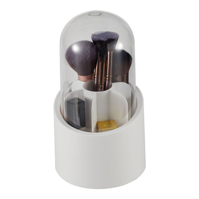 Livingandhome Rotierender Kosmetikpinsel-Halter