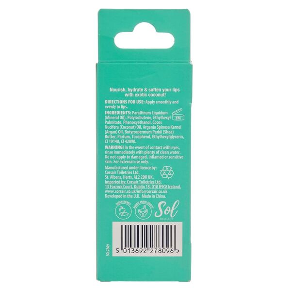 Sol Beauty Coconut Lip Oil 2 x 3g (British brand)