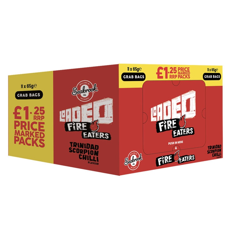 Seabrook Loaded Fire Eaters Scorpion Chilli 11 x 65g