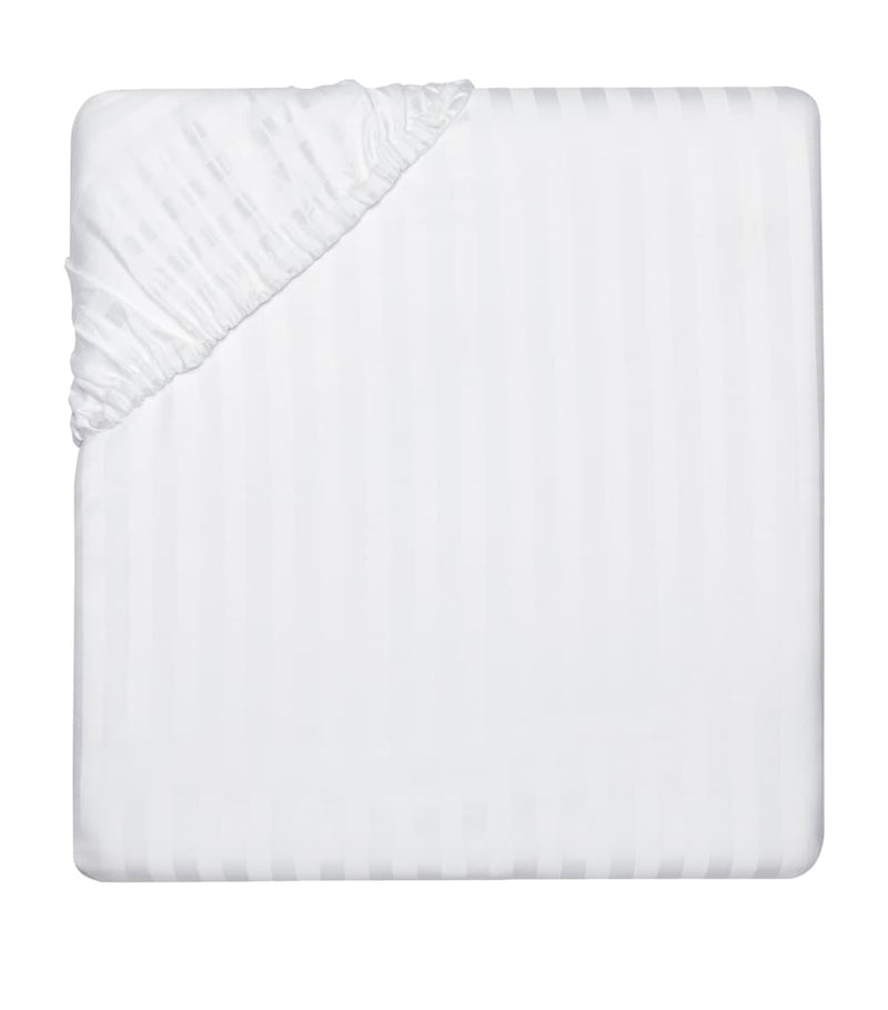 Pratesi Raso Rigato Super King Fitted Sheet (180cm x 200cm)