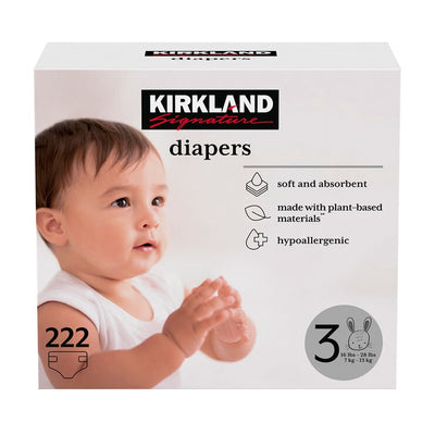 Kirkland Signature Nappies Size 3 222 Pack