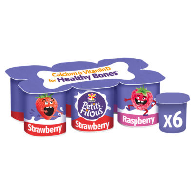 Petits Filous strawberry raspberry fromage frais 6 x 47g (British brand)