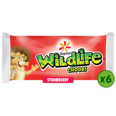 Wildlife strawberry yoghurt tubes 6 x 37g (British brand)