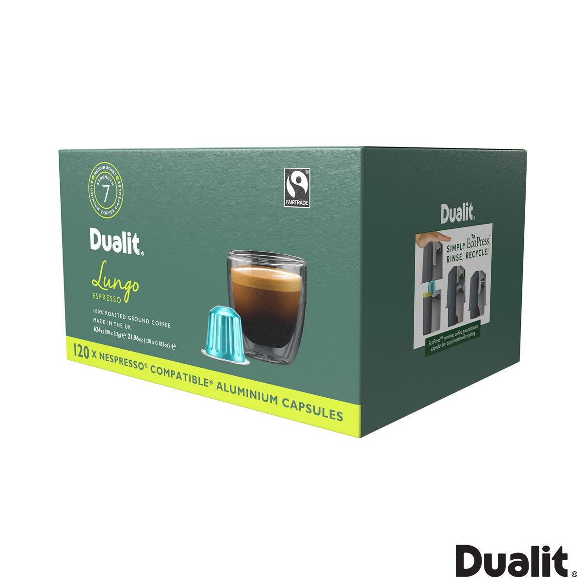 Dualit Lungo coffee capsules 120 pack - British product