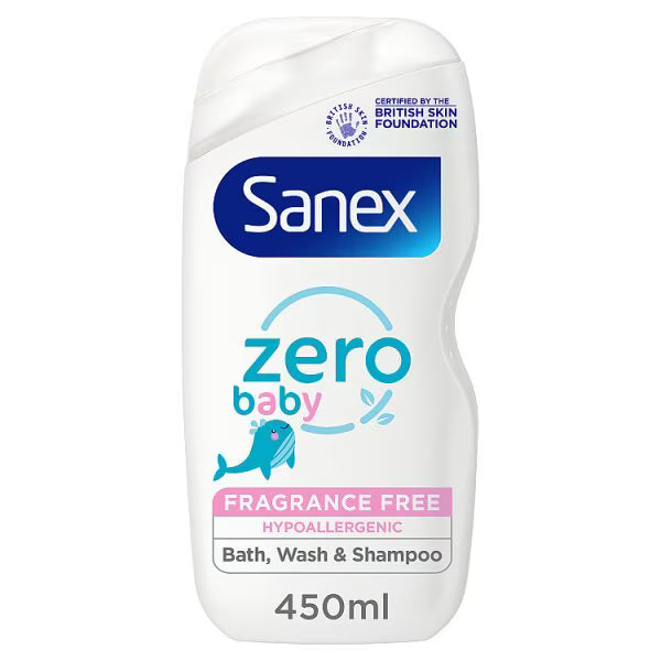 Sanex baby bath foam shampoo (British brand)