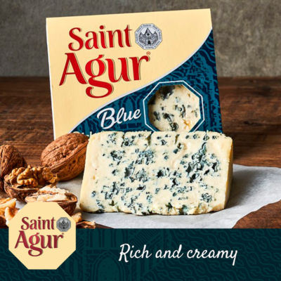 Saint Agur Blue Cheese Soft 125g Pack (British brand)