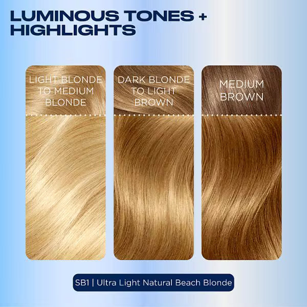Clairol permanent hair dye kit SB1 Light Beach Blonde - British product