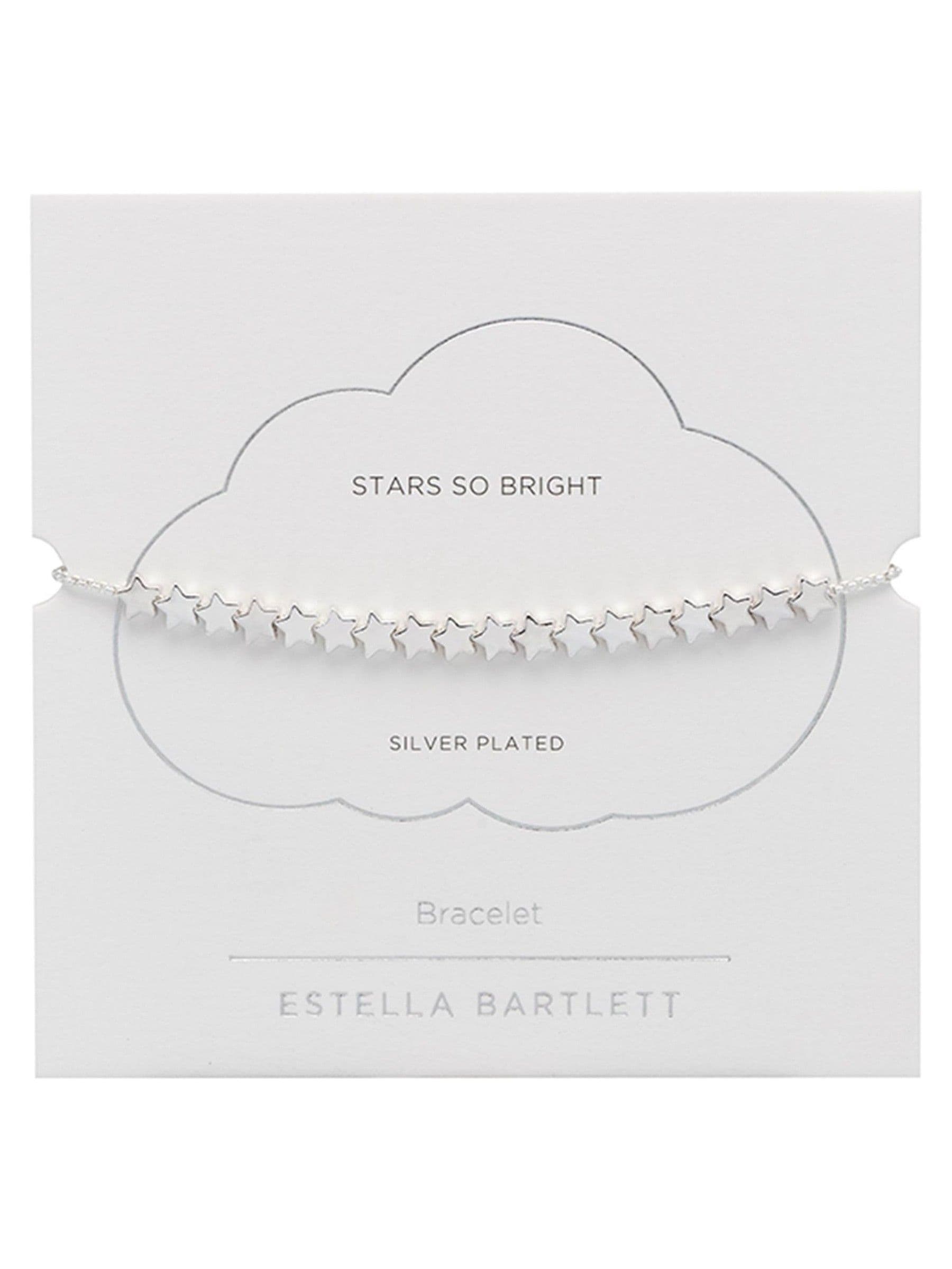 Estella Bartlett Silver Stars So Bright chain slider bracelet - British product