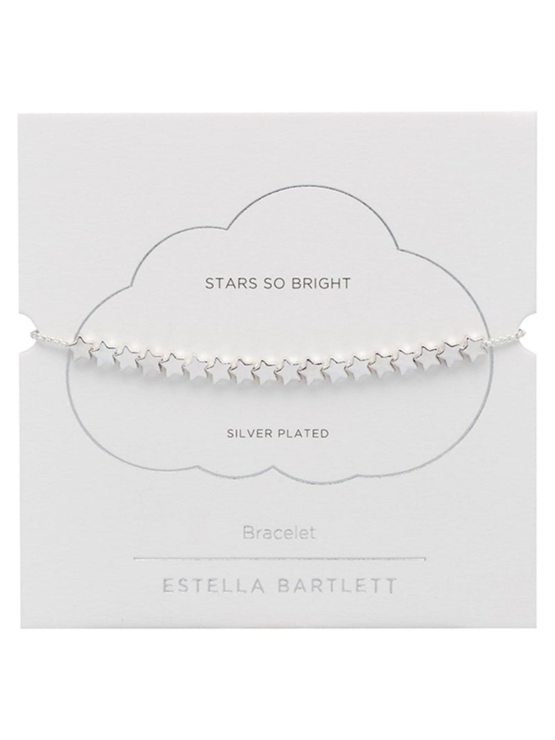 Estella Bartlett Silver Stars So Bright chain slider bracelet - British product