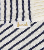 Harrods Cotton Knitted Stripe Bear Trousers (0-18 Months)