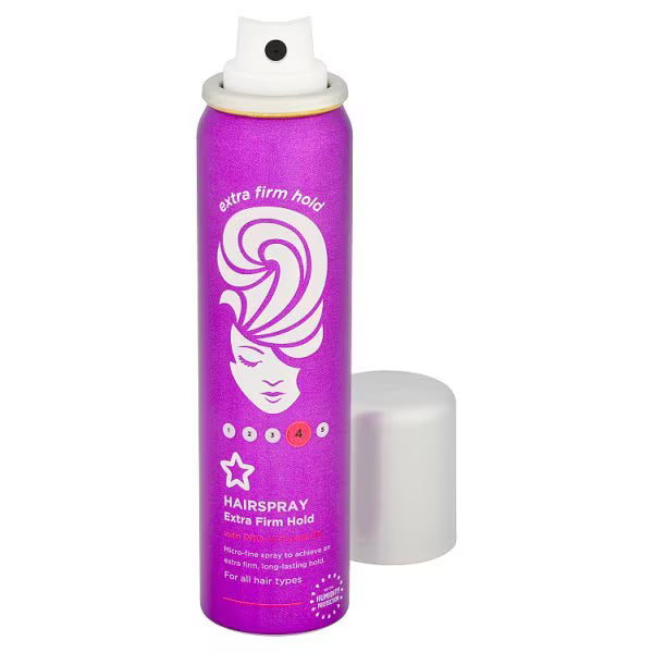Superdrug Extra Firm Hold hairspray 75ml (British brand)