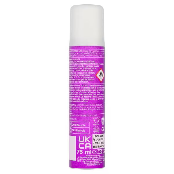 Superdrug Extra Firm Hold hairspray 75ml (British brand)