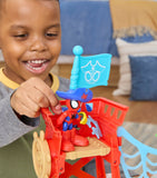Marvel Spider-Man Water-Webs Spidey Island playset, imported from the UK