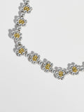 Estella Bartlett silver floral daisy chain bracelet, imported from the UK