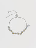 Estella Bartlett silver floral daisy chain bracelet, imported from the UK