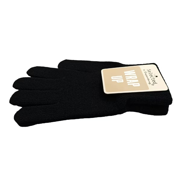 Superdrug black warm winter gloves (British brand)