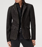 AllSaints Leather Survey Blazer - British product
