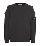 Men's Hoodie with Logo Patch on Sleeve