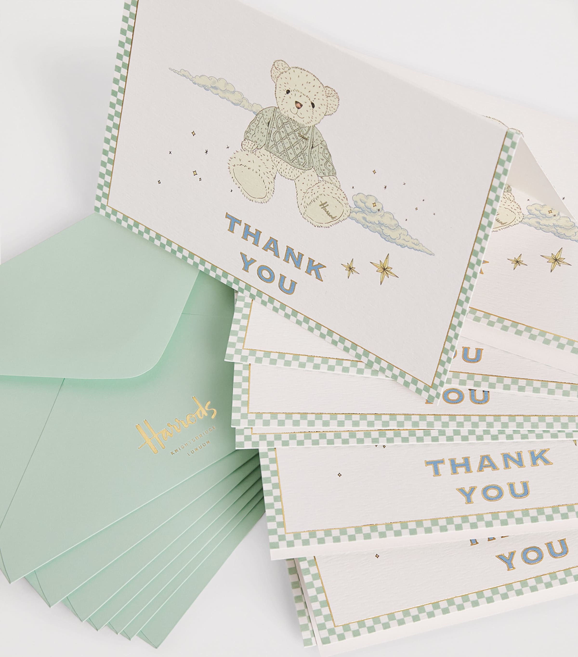 Harrods Bear Thank You Cards (Pack of 8)