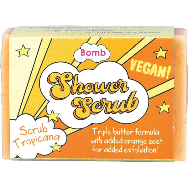 Bomb Cosmetics Shower Soap Scrub Scrub Tropicana - British product