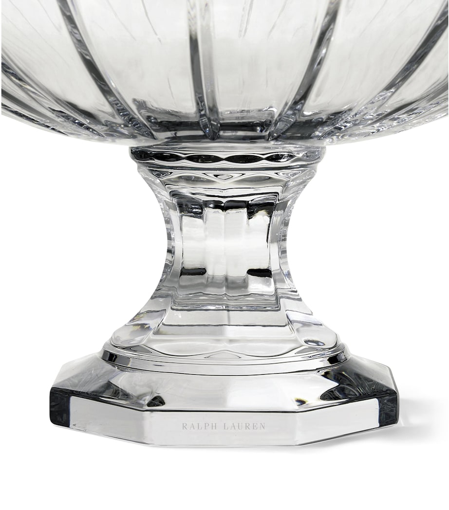 Ralph Lauren crystal glass Coraline centrepiece bowl 35cm, imported from the UK