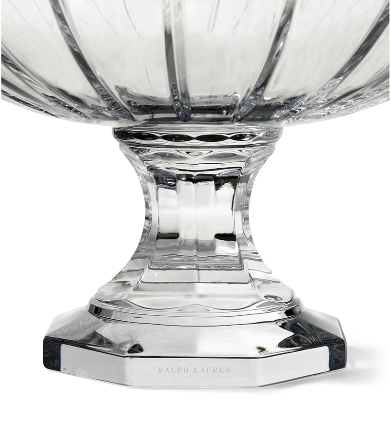 Ralph Lauren crystal glass Coraline centrepiece bowl 35cm, imported from the UK