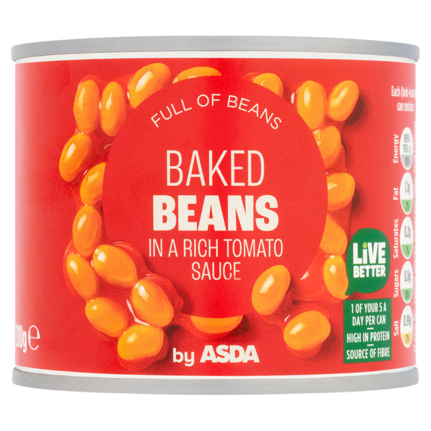 ASDA Baked Beans in a Rich Tomato Sauce 210g - McGrocer