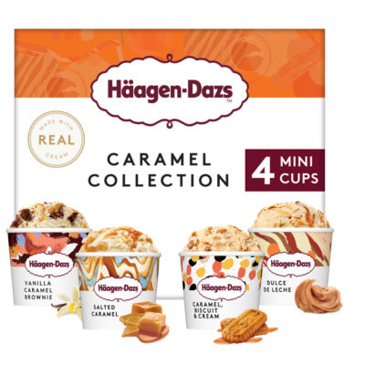 Häagen-Dazs caramel mini cup ice cream 4x95ml, UK version