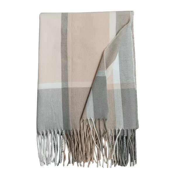 Superdrug pink check scarf 180cm x 68cm (British brand)