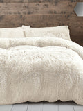 Catherine Lansfield bedding set with shaggy faux fabric - British product